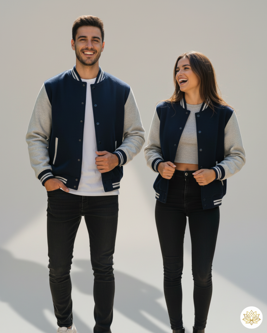 Unisex Varsity Jacket | UJ31 | Navy Blue | Plain